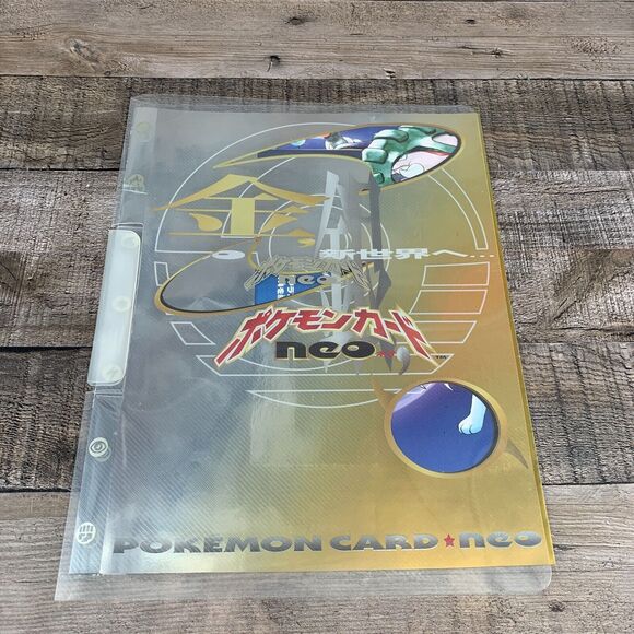 Pokemon Card Holder Japanese Neo Genesis Binder Folder - Picture 1 of 16